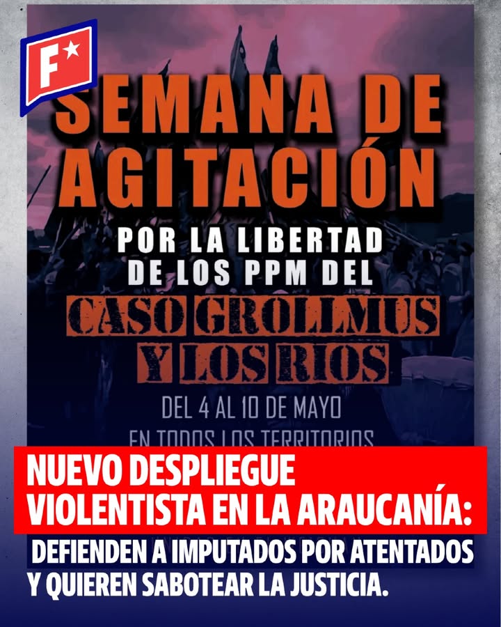 En pleno Estado de Derecho, grupos mapuche radicales protestan para li…