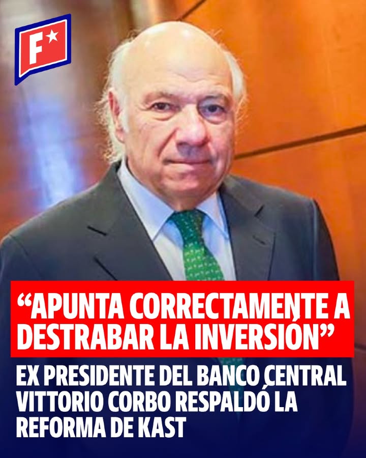 El ex presidente del Banco Central, Vittorio Corbo, respaldó la refor…