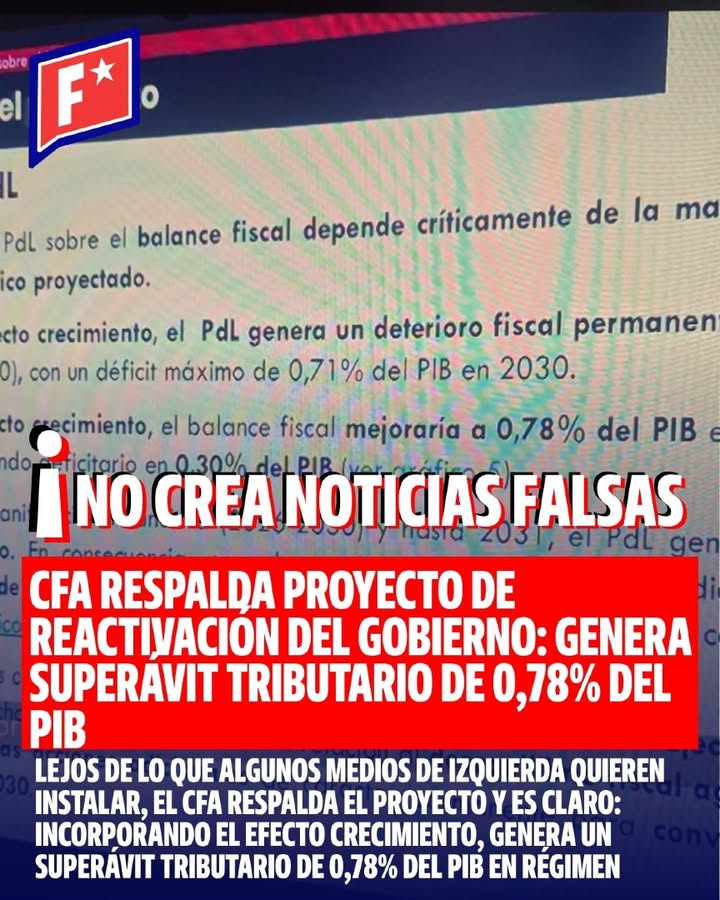 El CFA informó hoy en Comisión de Hacienda que el proyecto genera m?…