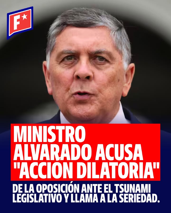 El ministro Claudio Alvarado acusó a la oposición de llevar a cabo u…