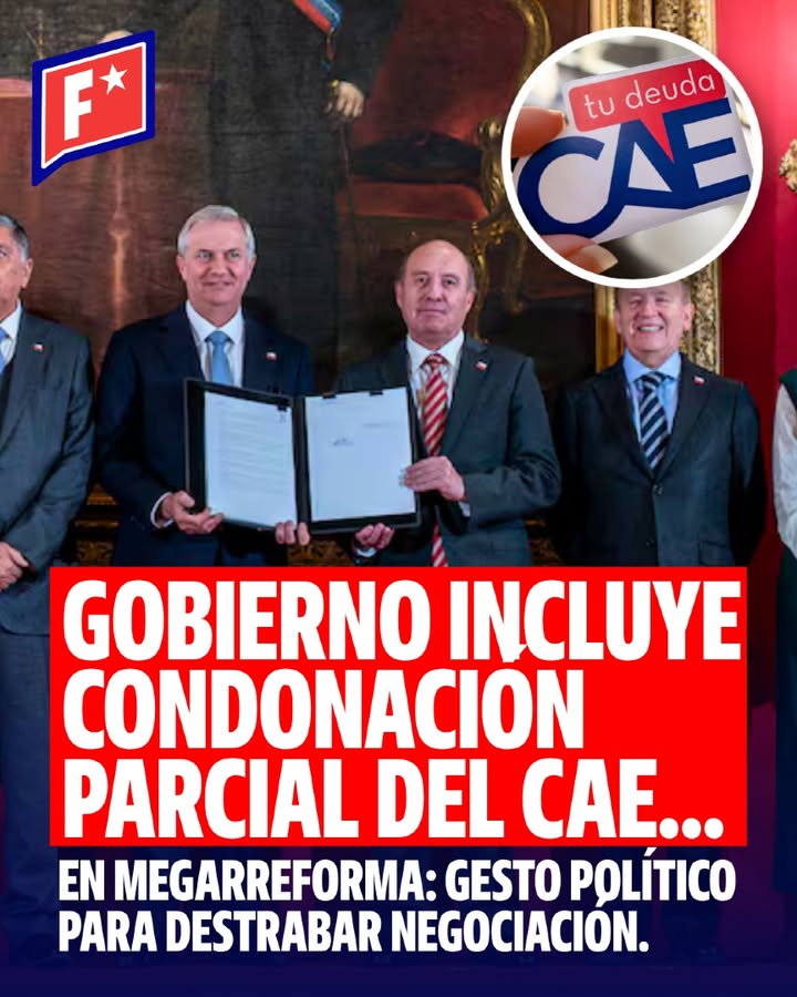 El gobierno ingresó una indicación para condonar parcialmente el CAE…