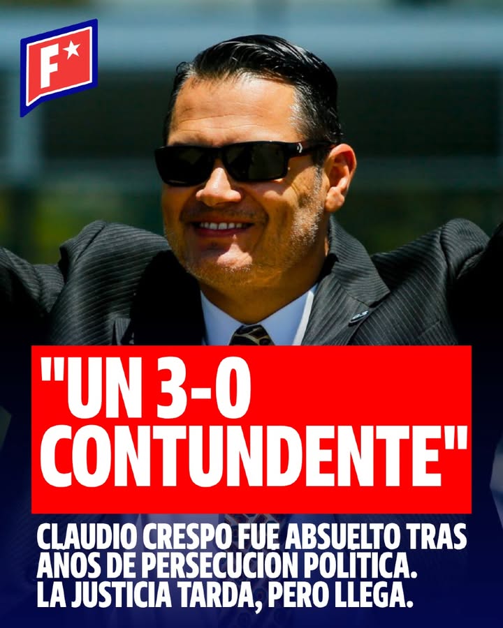 la absolución del carabinero Claudio Crespo, víctima de una larga pe…