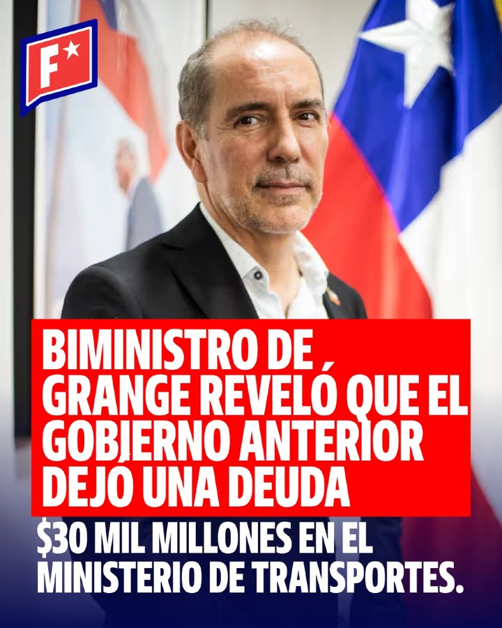 El biministro Louis De Grange informó que el gobierno de Boric dejó …