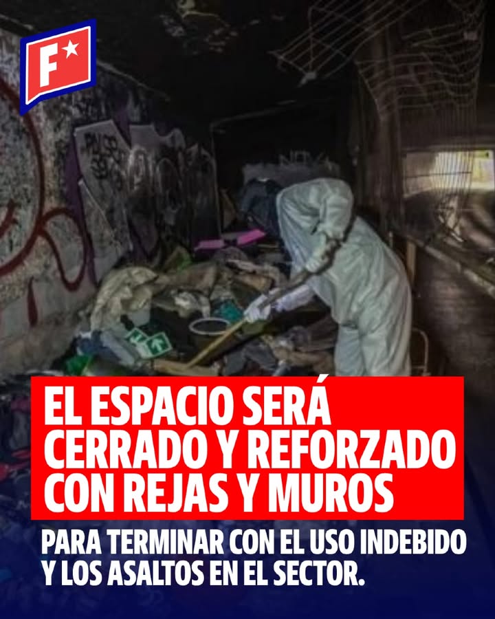 La Municipalidad de Santiago aprobó el cierre definitivo del paso baj…