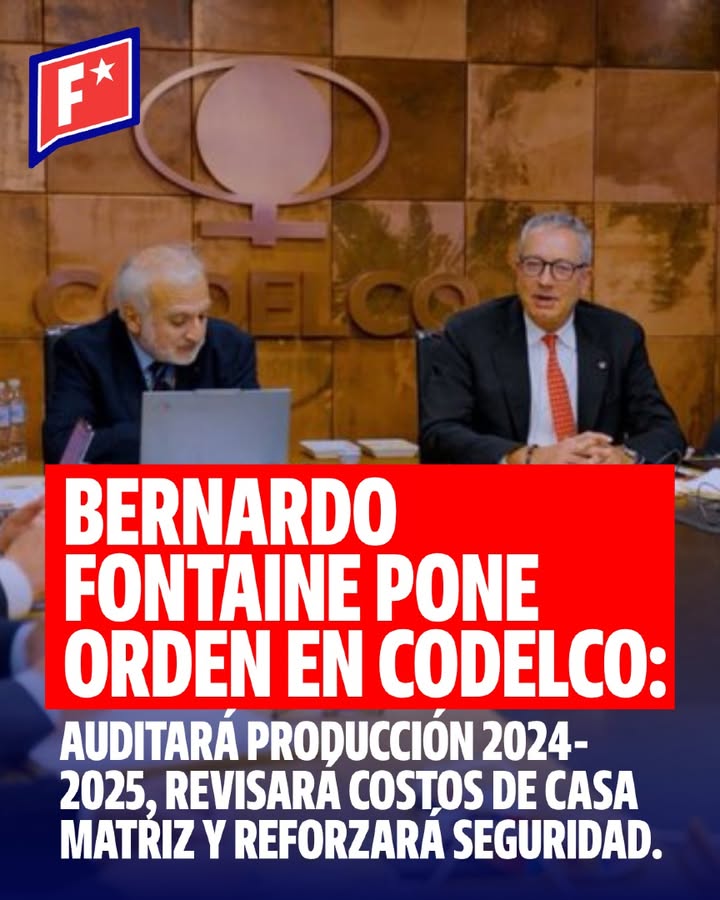 Fontaine pone orden en Codelco: refuerza seguridad, audita producción…