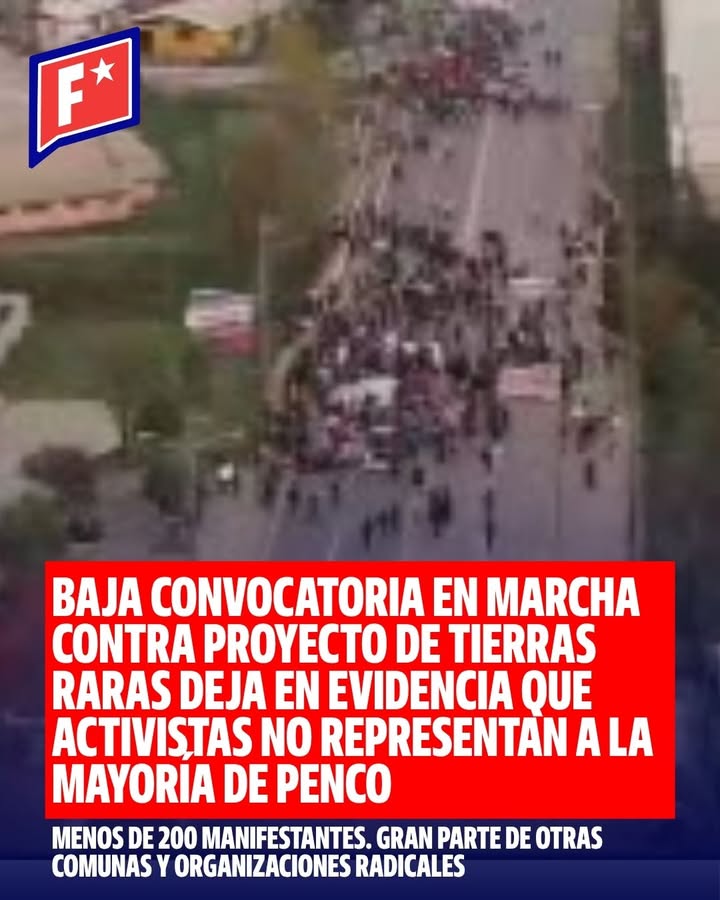 Marcha contra proyecto de Tierras Raras en Penco tuvo escasa convocato…
