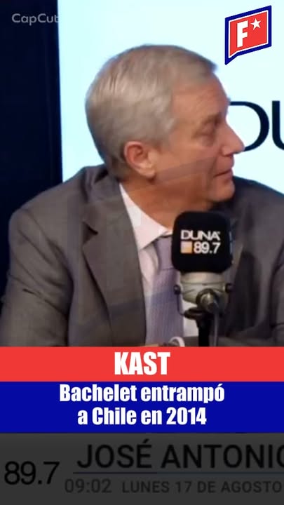 José Antonio Kast fue directo en Radio Duna: “La expresidenta Bachele…