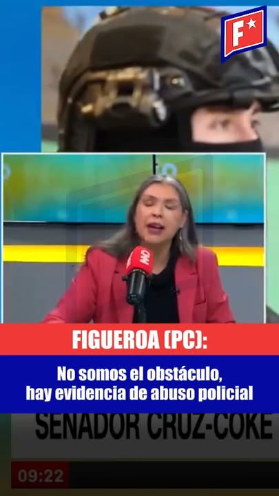 Bárbara Figueroa, secretaria general del PC, defendió a su partido. …
