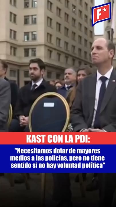 Kast: “Necesitamos dotar de mayores medios a las policías, pero no ti…