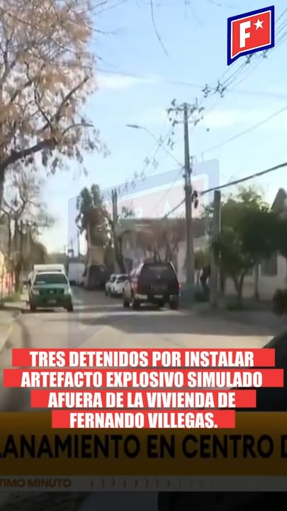 Carabineros detuvo a tres personas acusadas de instalar un artefacto e…