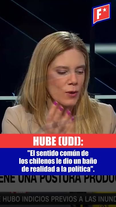 La diputada Constanza Hube (UDI) celebró el triunfo del Rechazo en el…