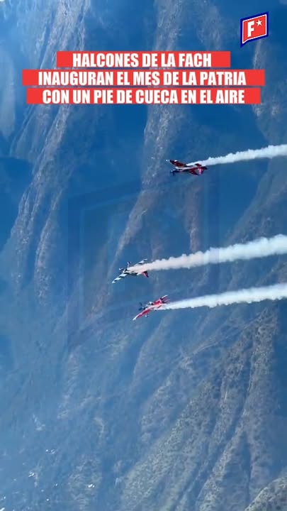 Los Halcones de la Fuerza Aérea de Chile (FACH) realizaron una impres…